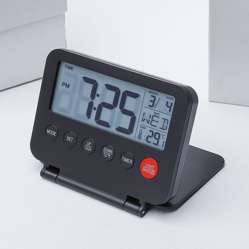 Lcd mini travel clock fold - mini,