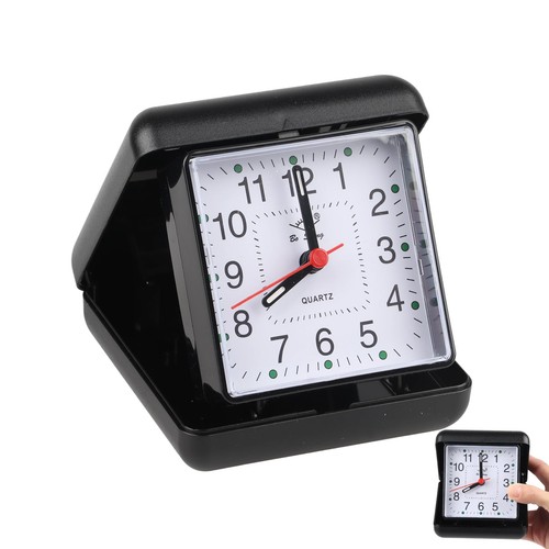 Folding travel alarm clock - travel,