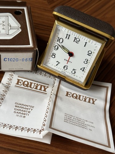 Vintage equity travel alarm - vintage,