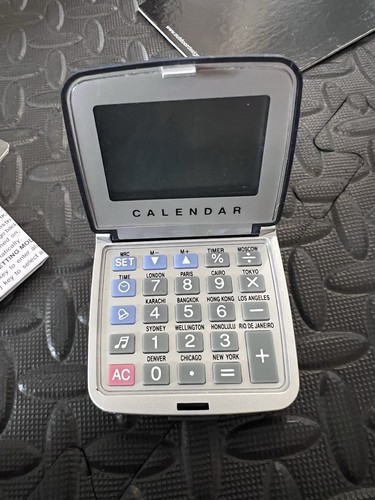 Travel alarm clock with case - travel,