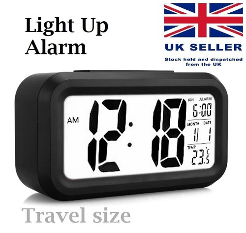 Digital alarm clock - alarm, light