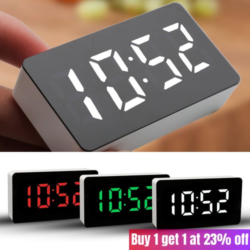 Digital led desk alarm clock - led,