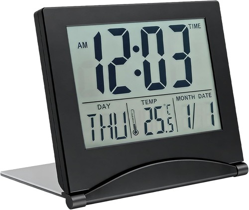 Digital travel alarm clock - travel,