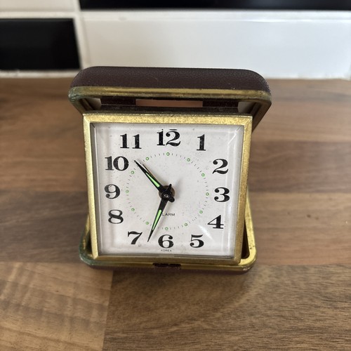 Vintage alarm travel clock - travel,