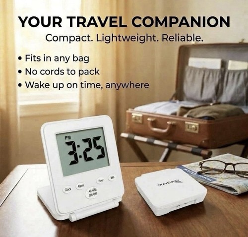 Digital travel alarm clock - digital,