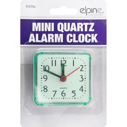 Elpine mini quartz alarm clock - quartz,
