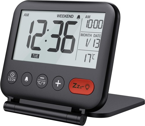 Compact digital travel alarm - digital,