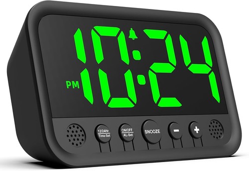 Digital alarm clock with - alarm,