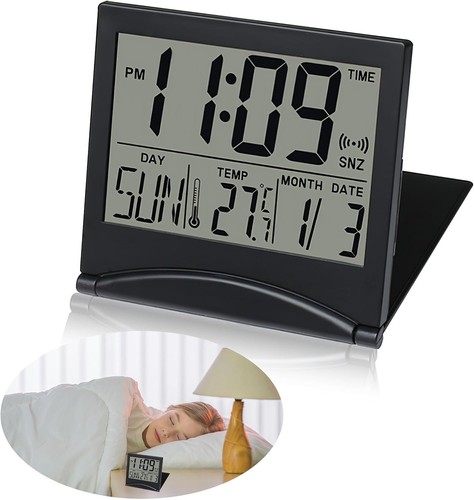 Digital travel alarm clock - travel,