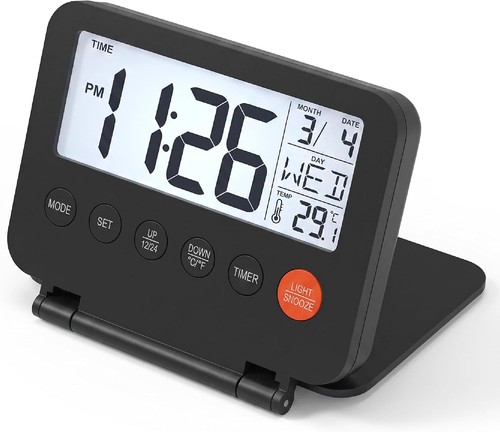 Digital travel alarm clock - alarm,