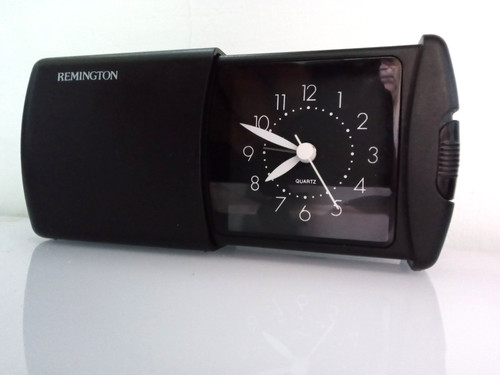 Remington black travel alarm - black,