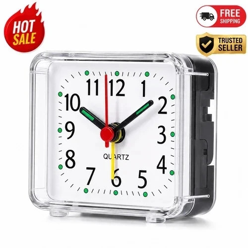 Compact portable alarm - portable, clock