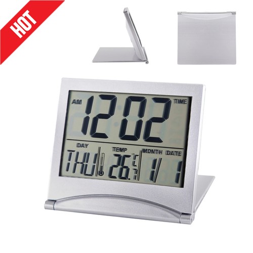 Digital folding alarm desk - folding, lcd