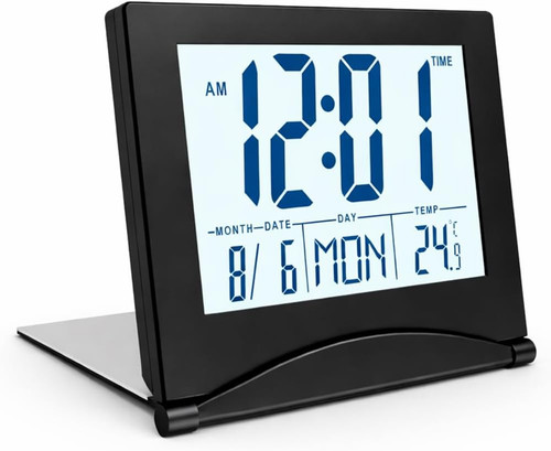 Digital alarm clock - digital, travel